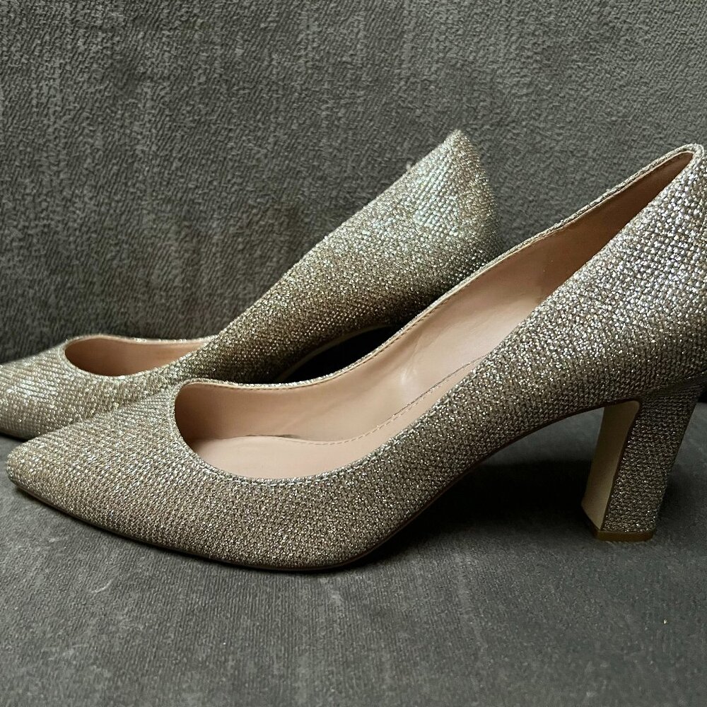 Cole Haan sparkly gold high heels Size 8 1/2 B